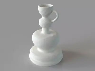 Victoire Vase White 3D model