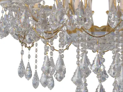  Luxury Maria Theresa Crystal Chandeliers 3D model