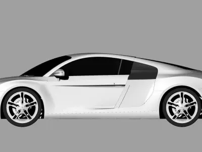 Audi R8 Type 42 3D model
