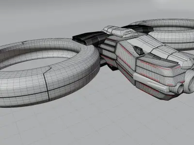 Drone Concept DR1 Free 3D model