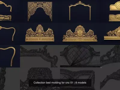 Collection bed molding for cnc 01