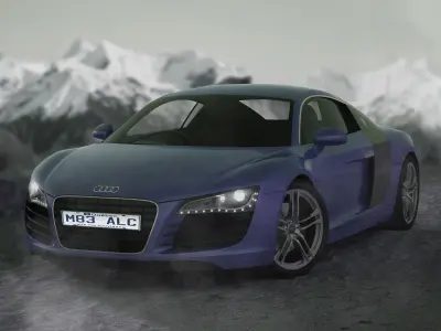 Audi R8 3D Model 3D model