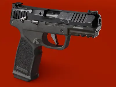 Handgun SIG P322 Low-poly 3D model