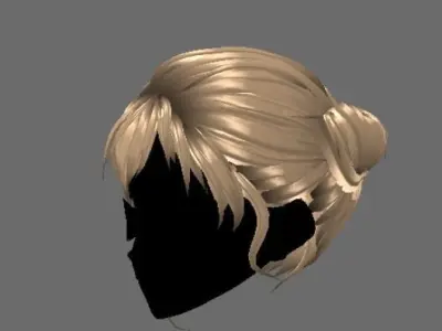 3d hair 3D model
