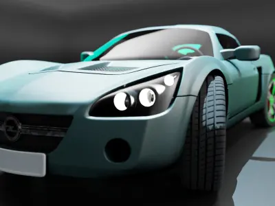 High Detailed Opel Speedster 3D model