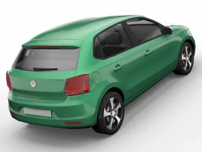 Volkswagen Polo Hatchback 3D Model Low-poly 3D model