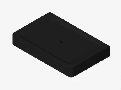Soap Dish - Wall - Luxury - Glide Low-poly 3D model