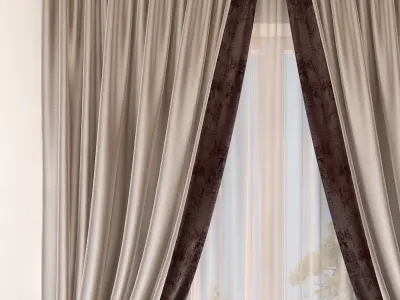 Set 35 Curtains 3D model