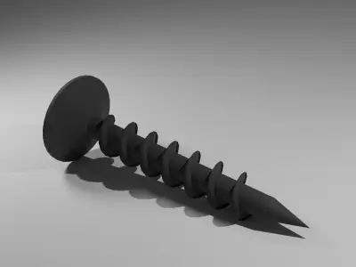 Screw Black 3D model