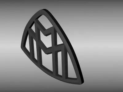 Maybach logo 3D model