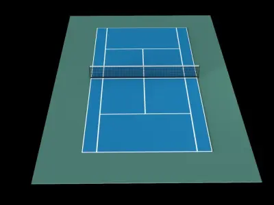 Lawn Tennis Court 3D model