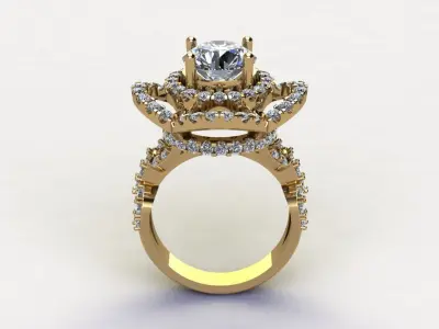 R247 thialand ring jewelry cad file 3D model