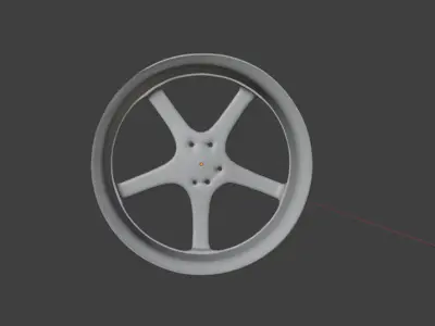Sport Rim Low-poly 3D model