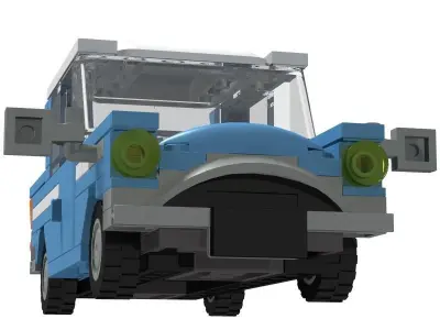 Lego Harry Potter Flying Car 3D model