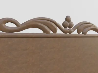 Wood Carved Frame 3D print model order