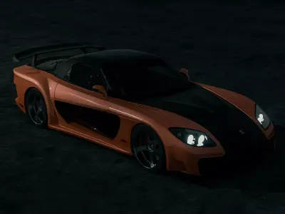 Mazda RX-7 Veilside Fortune 3D model