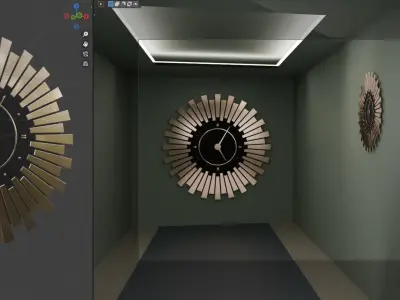 wall clock Free low-poly 3D model