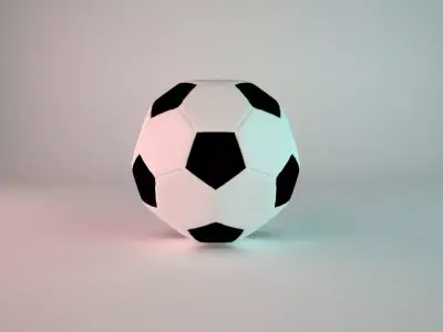 Soccer Ball Free low-poly 3D model
