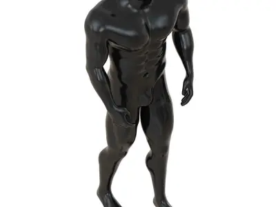 Headless Sports Mannequin 80 3D model