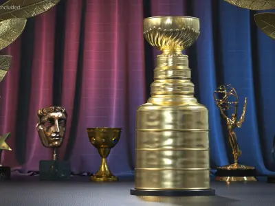 Hockey Cup Trophy 3D model