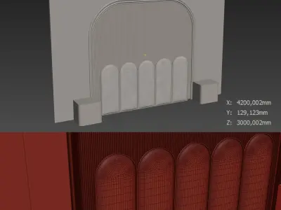 Decorative V42 Wall Panels 3D model