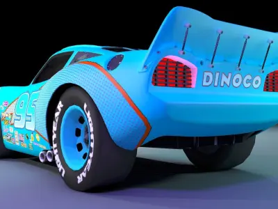 Dinoco Mcqueen 3D model