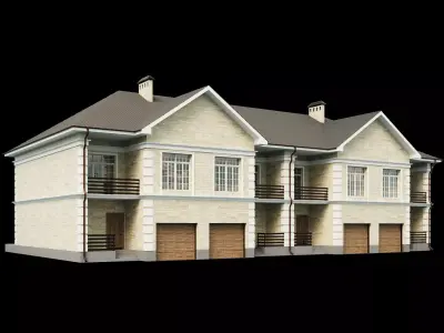 Town house 3 3D model