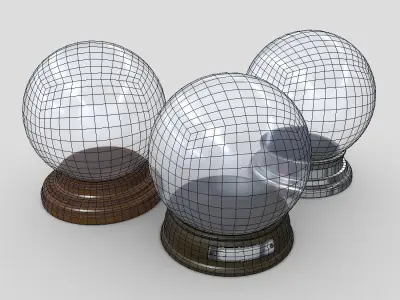 Glass Ball Pack Low-poly 3D model