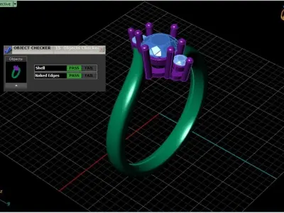 simple engagement ring 3D print model