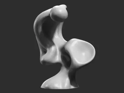 Modern Abstract Decorative sculpture 3d print model 67 3D print model