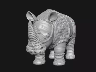 rhinoceros 3D print model purchase