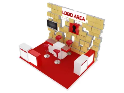 Booth Exhibition Stand a 29 3D model