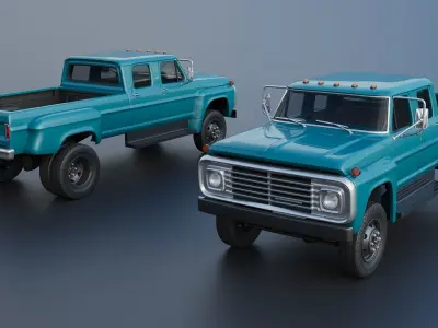F-750 Crew Cab 1971 3D print model