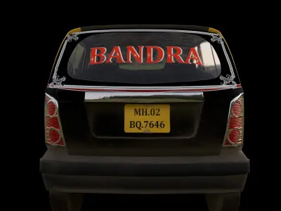 Santro Xing  Taxi Mumbai India Model  Free low-poly 3D model