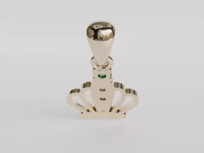 crown pendant 3D print model