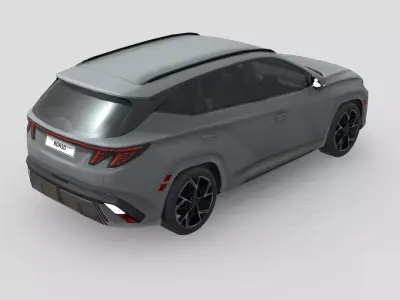 Low Poly Car - Hyundai Tucson N Line 2024 Low-poly 3D model