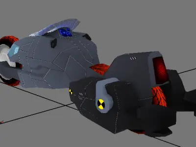 Concept Bike Low-poly 3D model