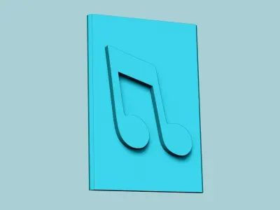 Stamp 60 - Music - Fondant Decoration Maker Toy 3D print model