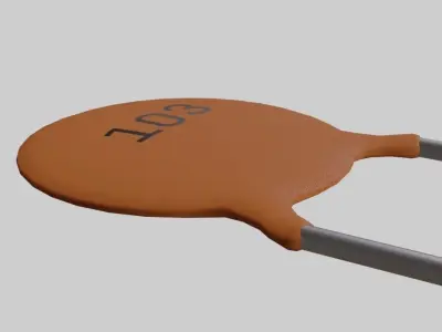 Ceramic Capacitor - Electronic Parts Low-poly 3D model
