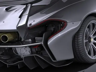 McLaren P1 LM 2018 3D model