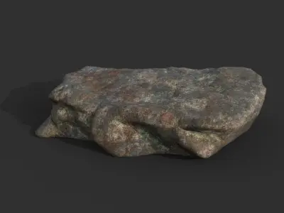 Free low poly Granite Rock Free low-poly 3D model
