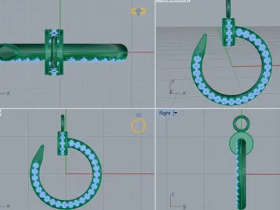 Diamond pendant 3D print model