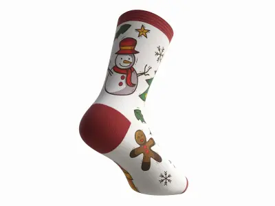 Christmas sock 3D model