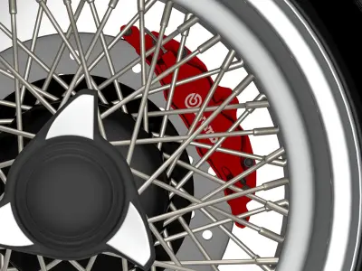 Wheel v8 3D model