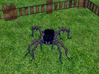 Spider Model with Textures - Game-Ready Optimize asset  Low-poly 3D model