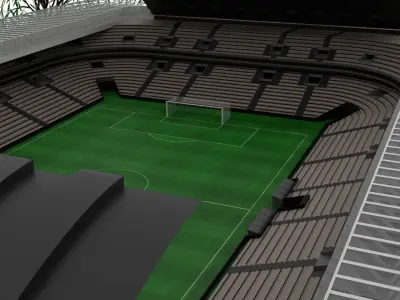 Soccer Stadium 3D model buy