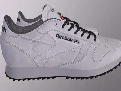 REEBOK CLASSIC SUEDE SHOES PBR Low-poly 3D model