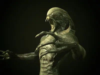 Low-poly model of the character MutantZ4 Low-poly 3D model