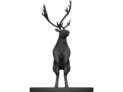 Caribou deer statue 3D model