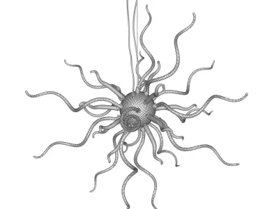 Finnley Light Sputnik Sphere Chandelier 3D model